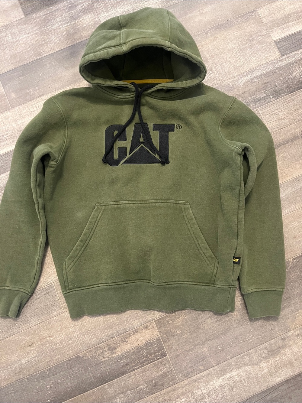 CAT Men’s Olive Green Pullover Hoodie